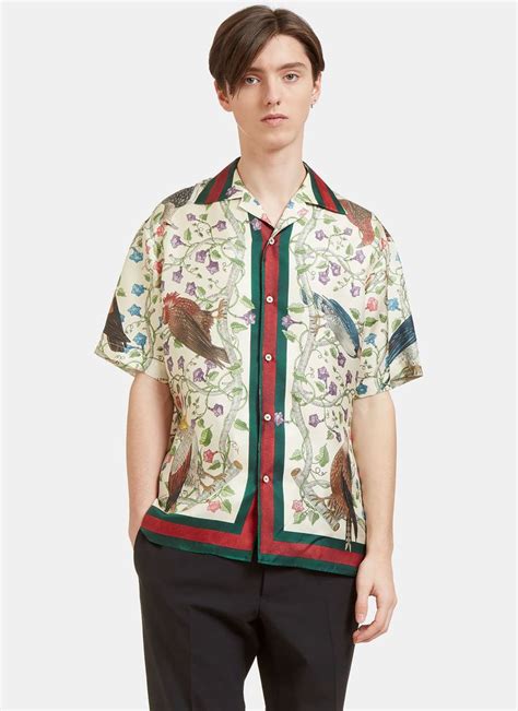 Gucci Silk Bowling Shirts for Men 